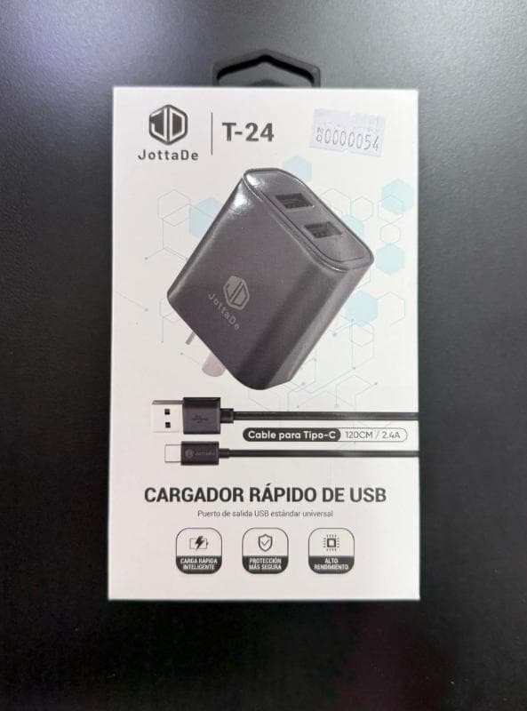 Dagast CARGADOR JD T24 TIPO C 2.4